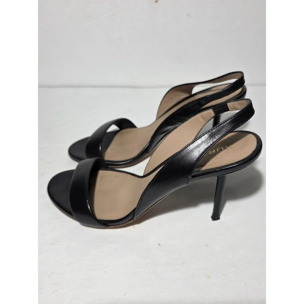 Kurt Geiger London‎ Black Slingback Heels EU 36.5 Made In Italy Leather Stiletto